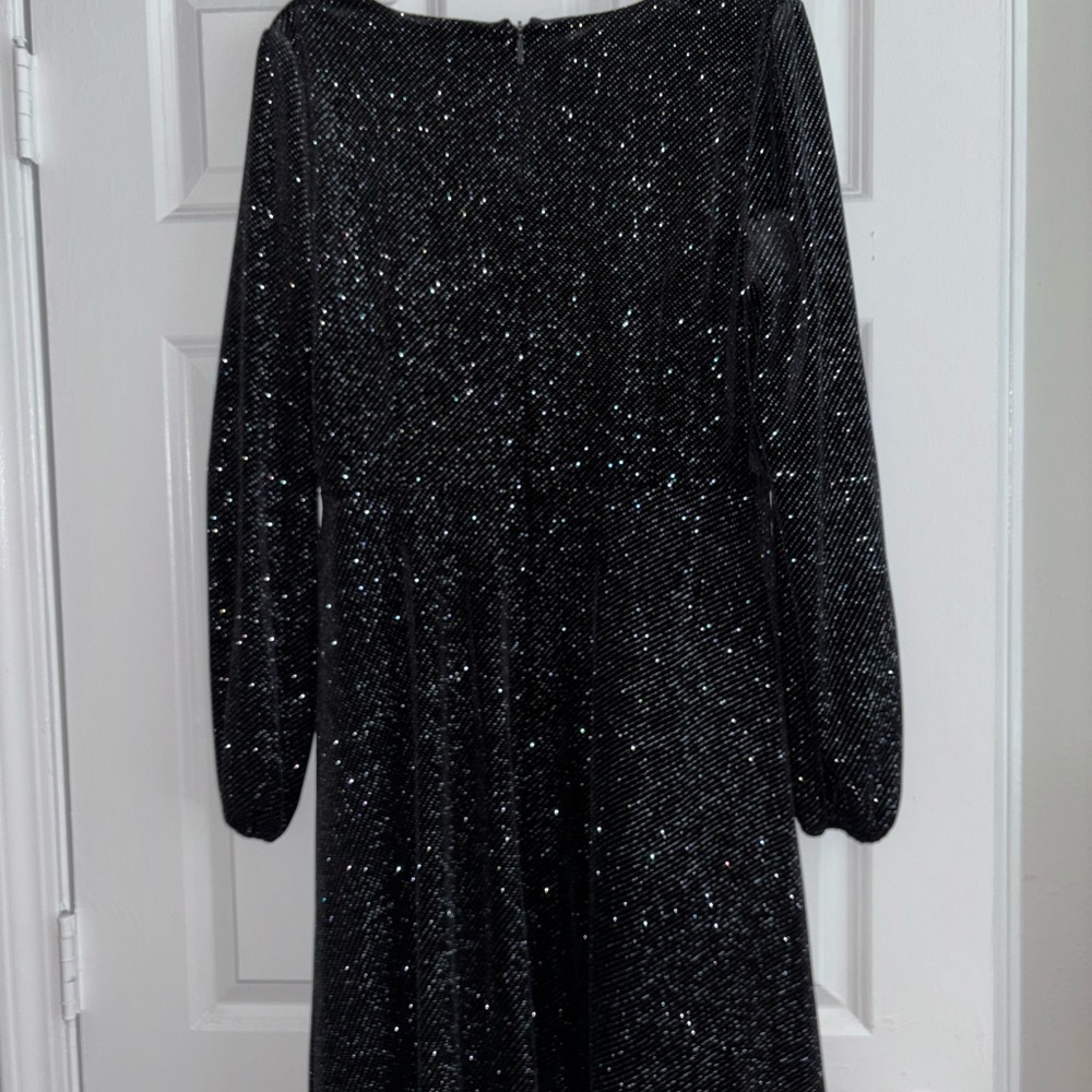 Karl Lagerfeld Black Wrap Dress - Picture 4 of 5